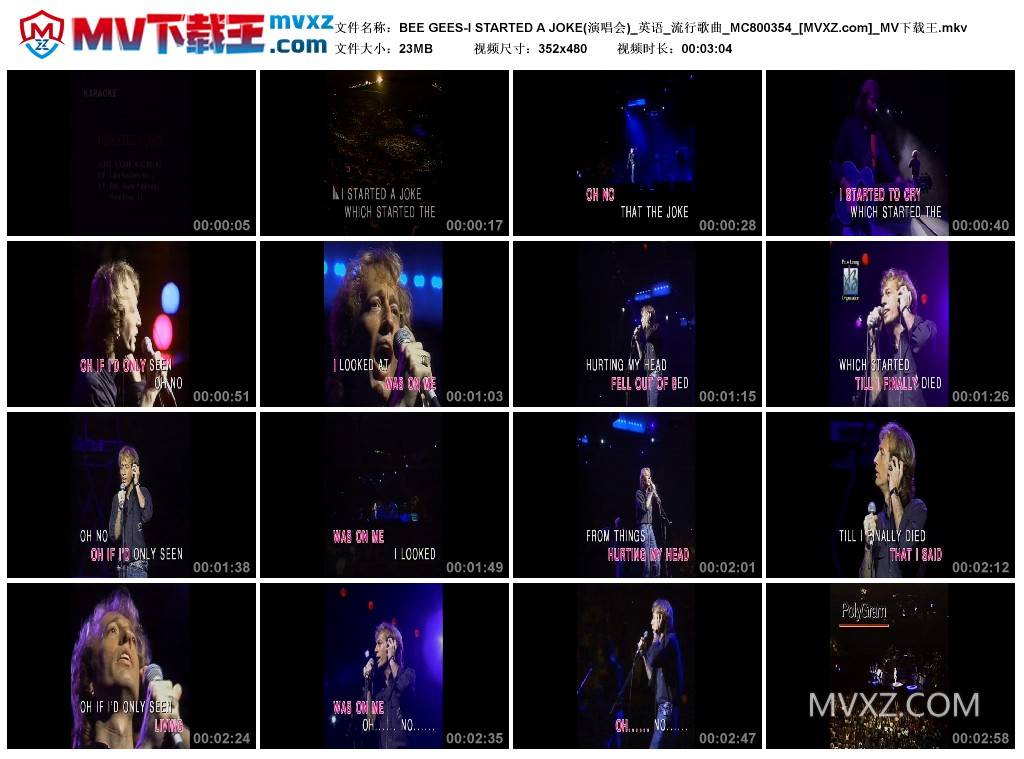 BEE GEES-I STARTED A JOKE(演唱会)_英语_流行歌曲_MC800354